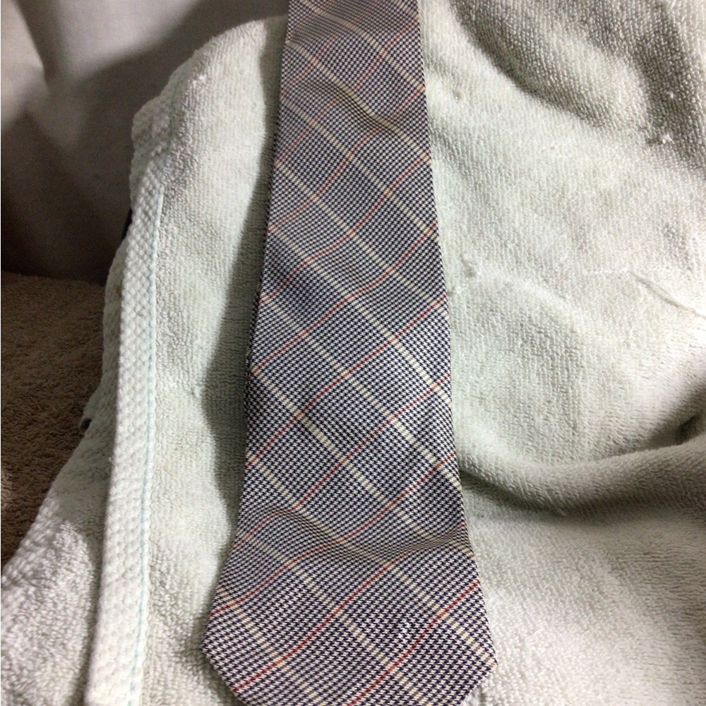 Polo by Ralph Lauren Navy and Red Plaid Men's Tie